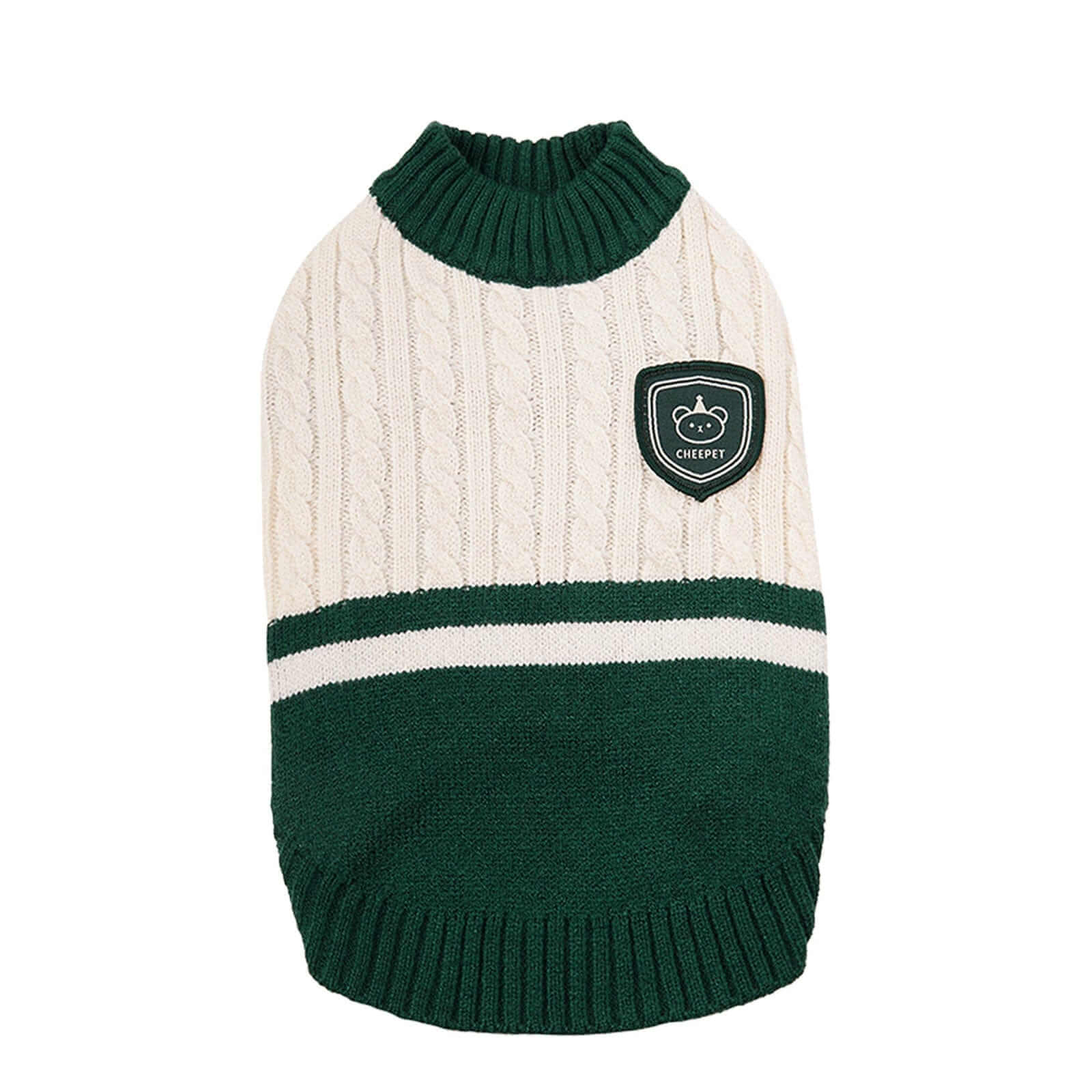 ChicPaws Preppy Dog Sweater, sleeveless dog sweater, trendy design, perfect for small breeds, Dogs & Cats