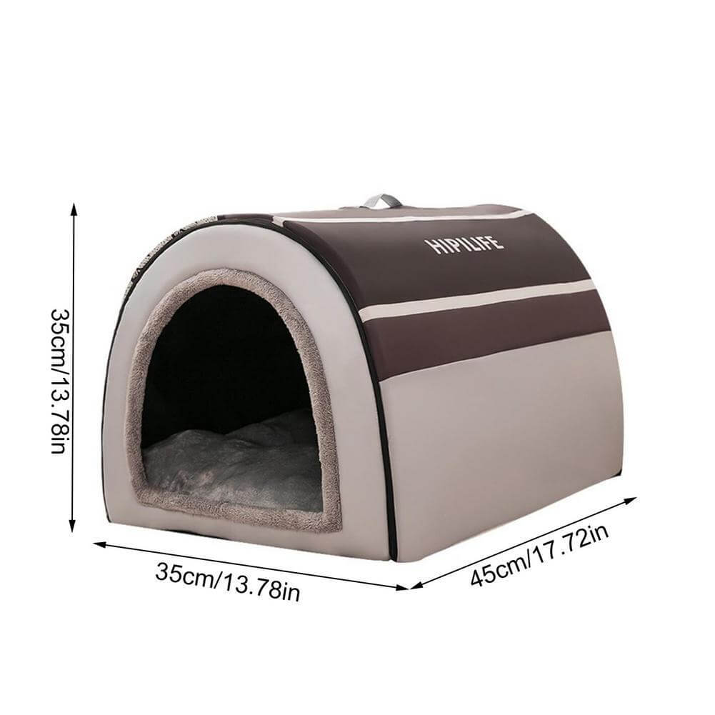 CozyWarm Dog House - Insulated space for medium and large dogs by Dogs & Cats, providing warmth and comfort.