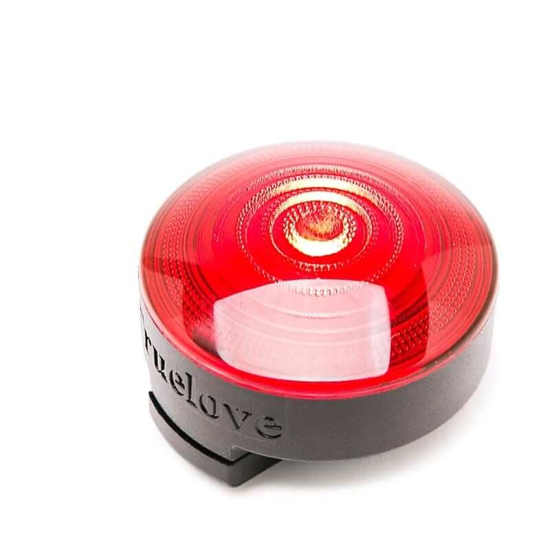 GlowGuard LED Dog Collar Light – bright red LED safety light for dogs and cats, ideal for evening walks, easy to attach.