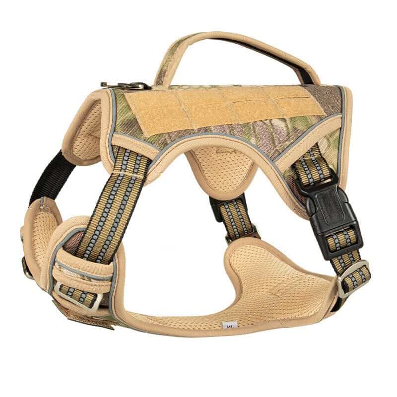 K9Command Tactical Harness for medium to large dogs, featuring no-pull leash clip, sturdy handle, Dogs & Cats brand.