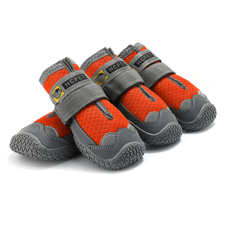 PawGuard Dog Boots - waterproof dog boots with anti-slip soles and reflective strips for dogs and cats by HCPET.