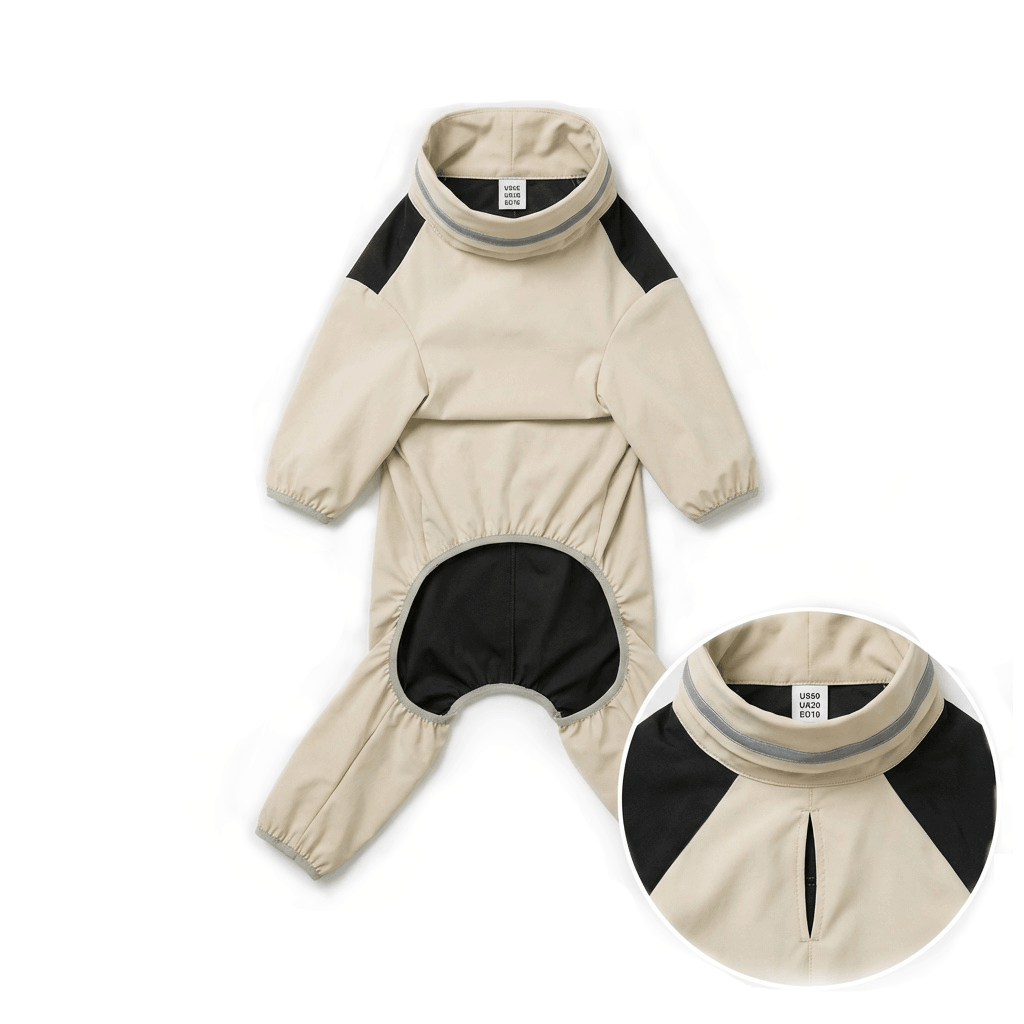 Anti-Storm Waterproof Dog Raincoat for dogs, full-body waterproof coverage, stylish, by Dogs & Cats.