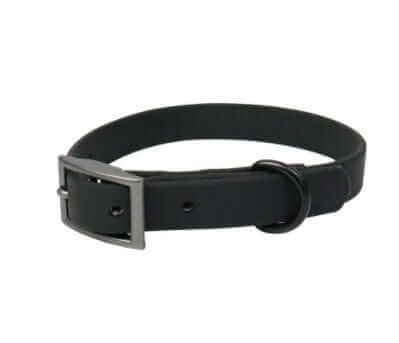BiteGuard Harness, Collar & Leash Set, durable black collar for dogs, by Dogs & Cats, anti-fouling materials.