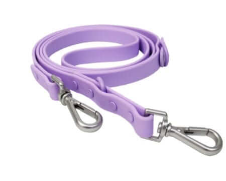 BiteGuard Harness, Collar & Leash Set - purple dog leash with durable clips for Dogs & Cats.