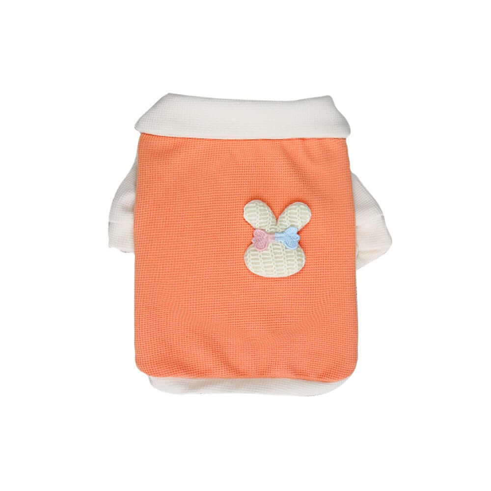Breathable Bunny Polo Shirt for Dogs & Cats - Lightweight, breathable fabric with cute bunny design, perfect for spring and summer.