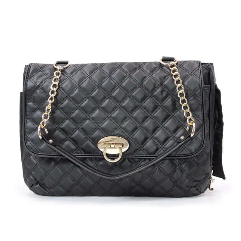 Chic Leather Pet Carrier, luxury pet travel bag featuring premium leather and a stylish design for dogs and cats.