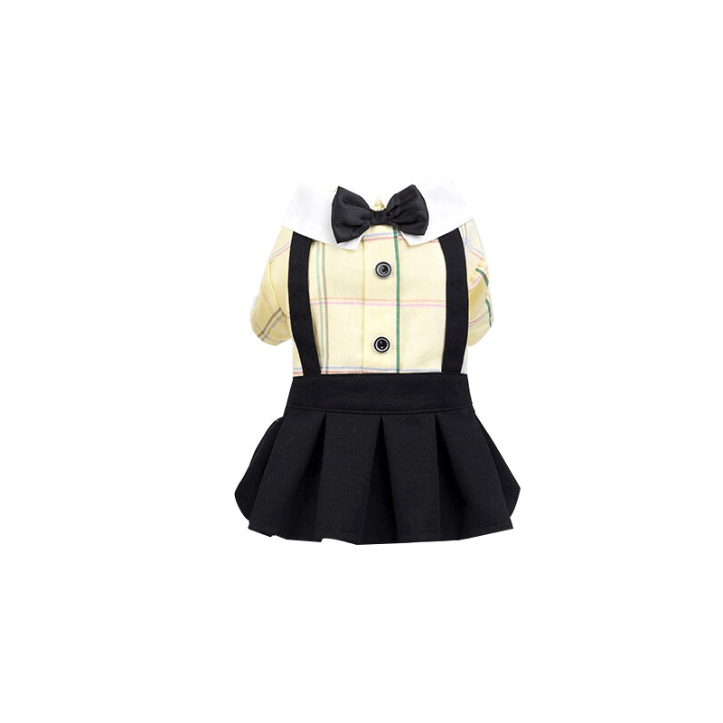 Couple Wear Student Suit for Dogs & Cats, comfortable fit, bowtie design, perfect for special occasions.