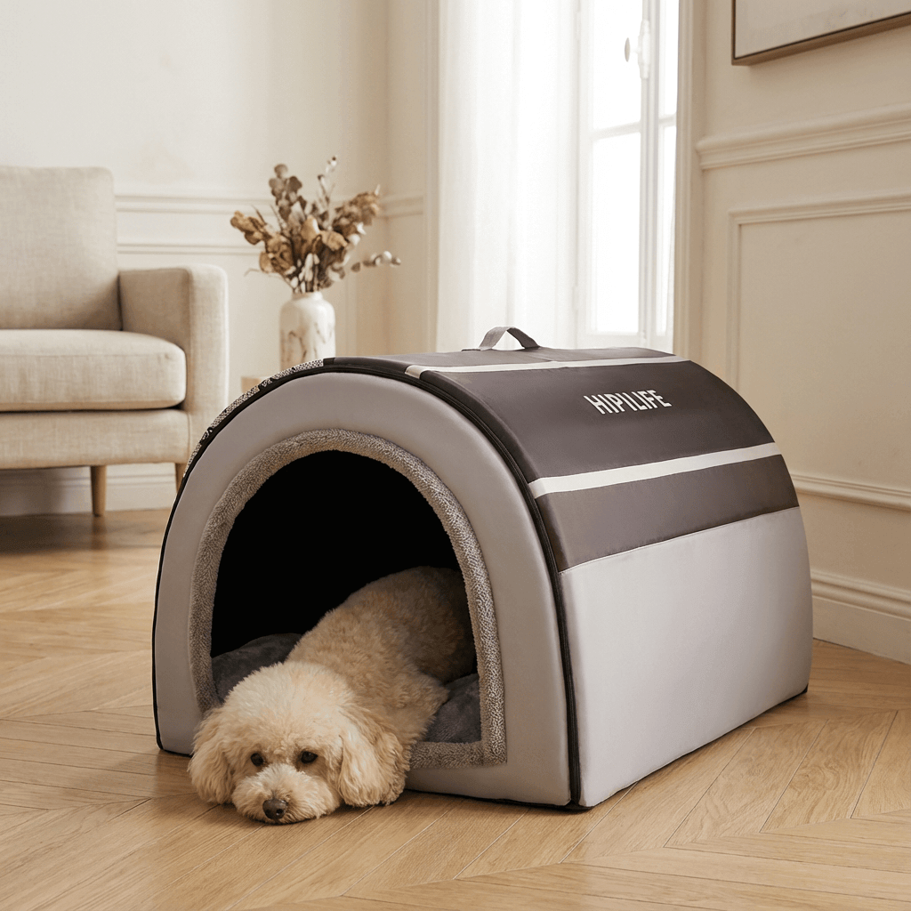 CozyWarm Dog House: insulated medium large dog house for ultimate comfort and warmth, perfect for Dogs & Cats.