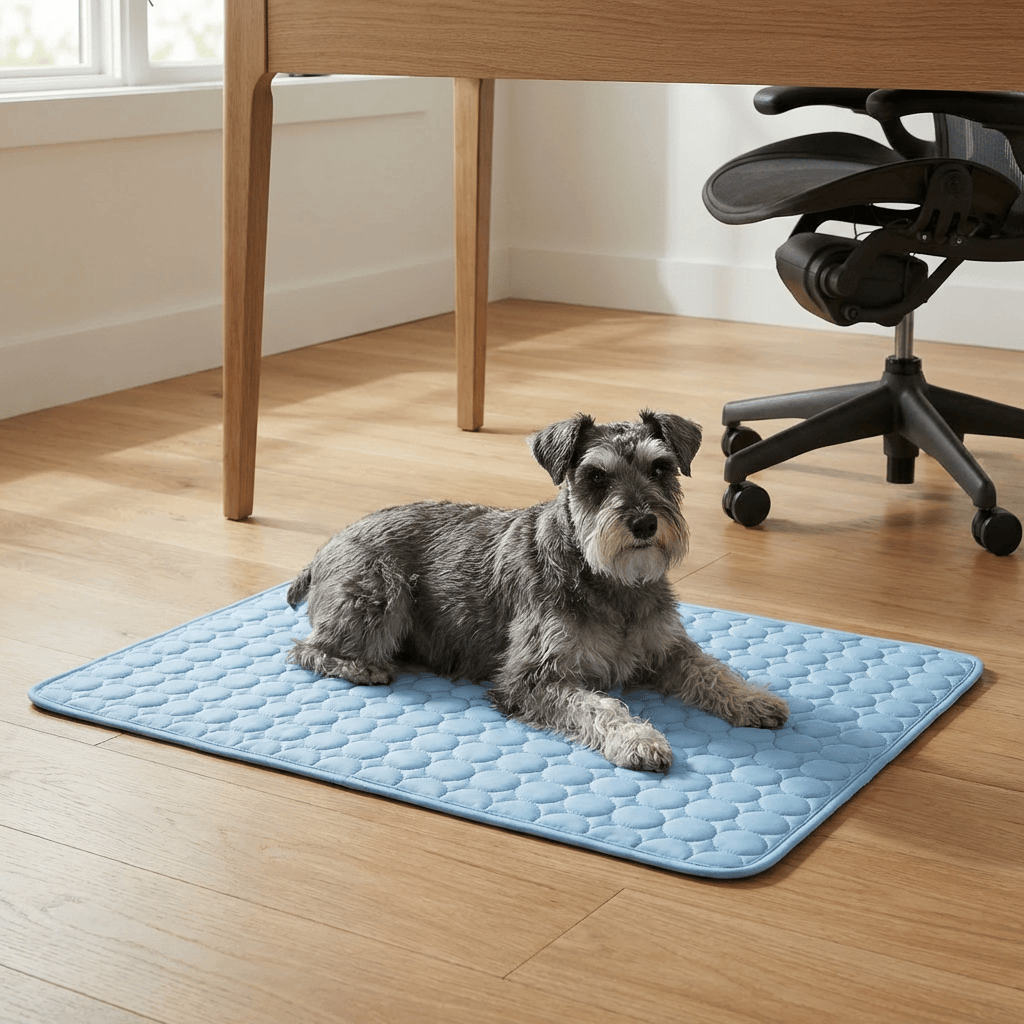 Dog Cooling Mat for dogs & cats, non-toxic gel, orthopedic cooling mat, easy-to-fill water cap.