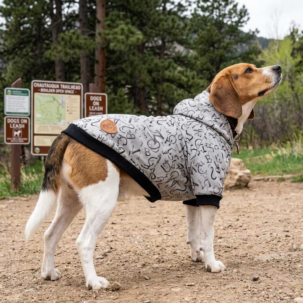 Dog wearing Doing Math Calculations Hoodie, comfortable, breathable, perfect for adventures, by Dogs & Cats.