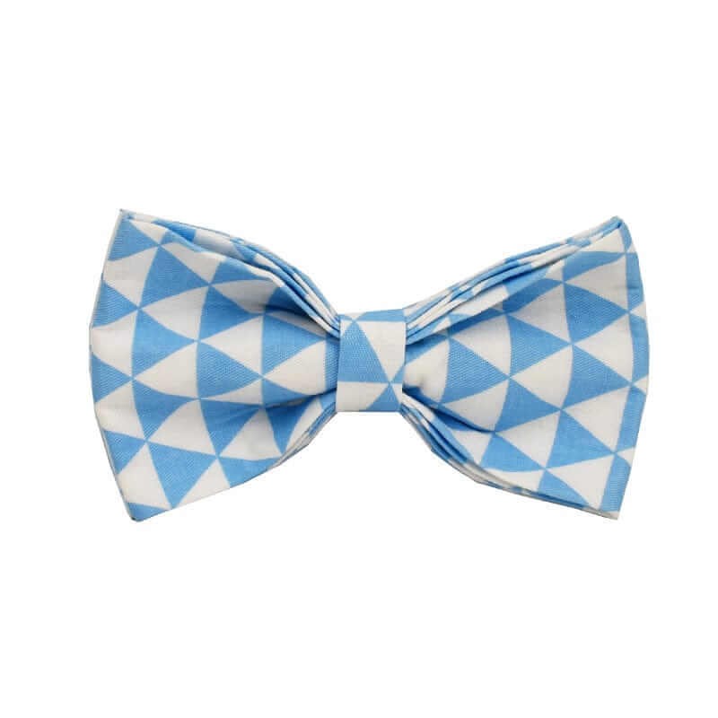 ElegancePaw 4-in-1 Dog Accessory Set blue geometric bowknot for dogs by Dogs & Cats