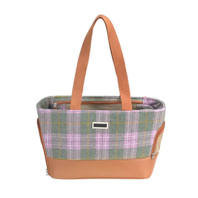 Fashionable Wool Pet Travel Carrier Bag, stylish pet carrier for dogs and cats, durable wool fabric, lightweight travel bag.