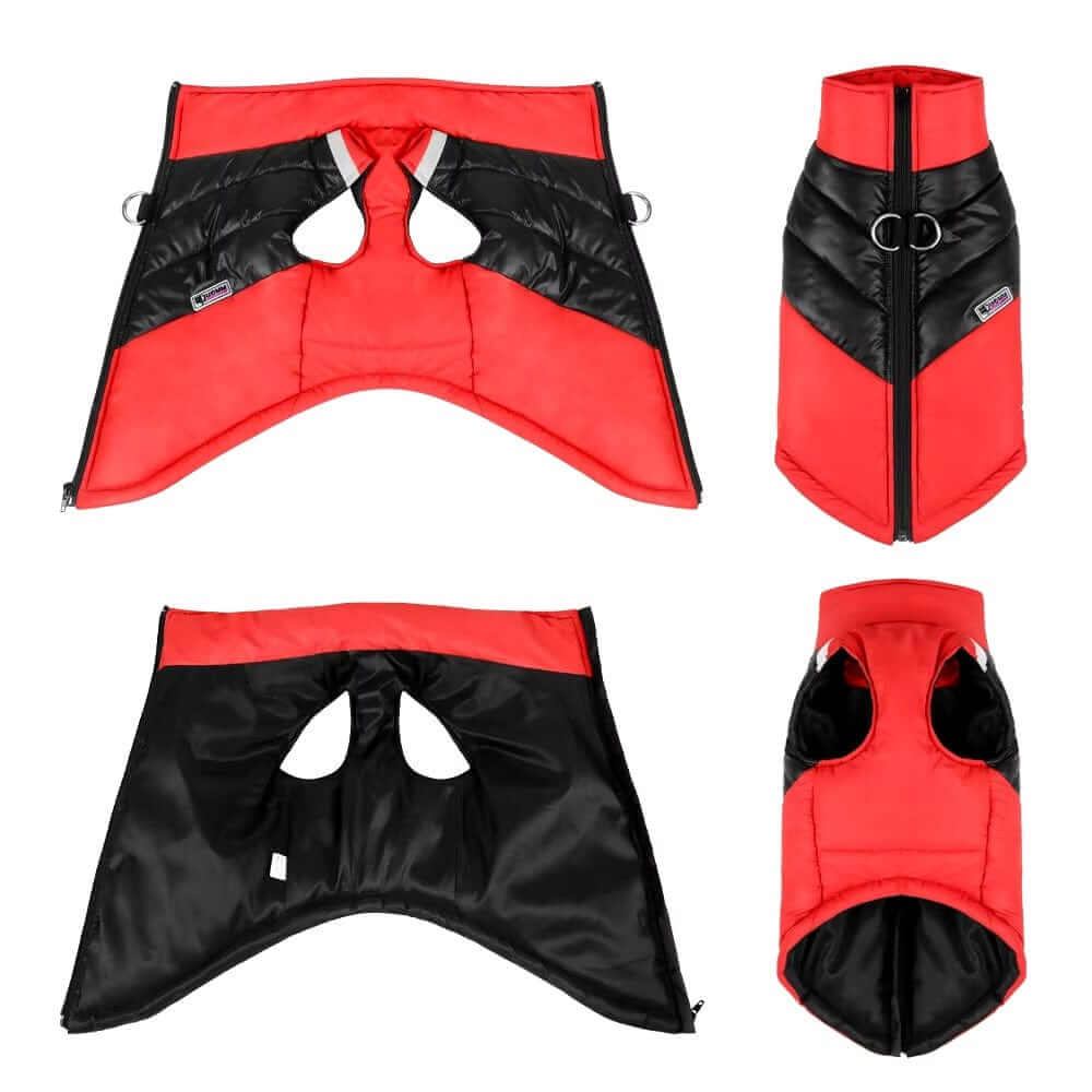 FrostGuard Pet Winter Vest, waterproof dog jacket with cozy lining, ideal for winter protection for dogs & cats.