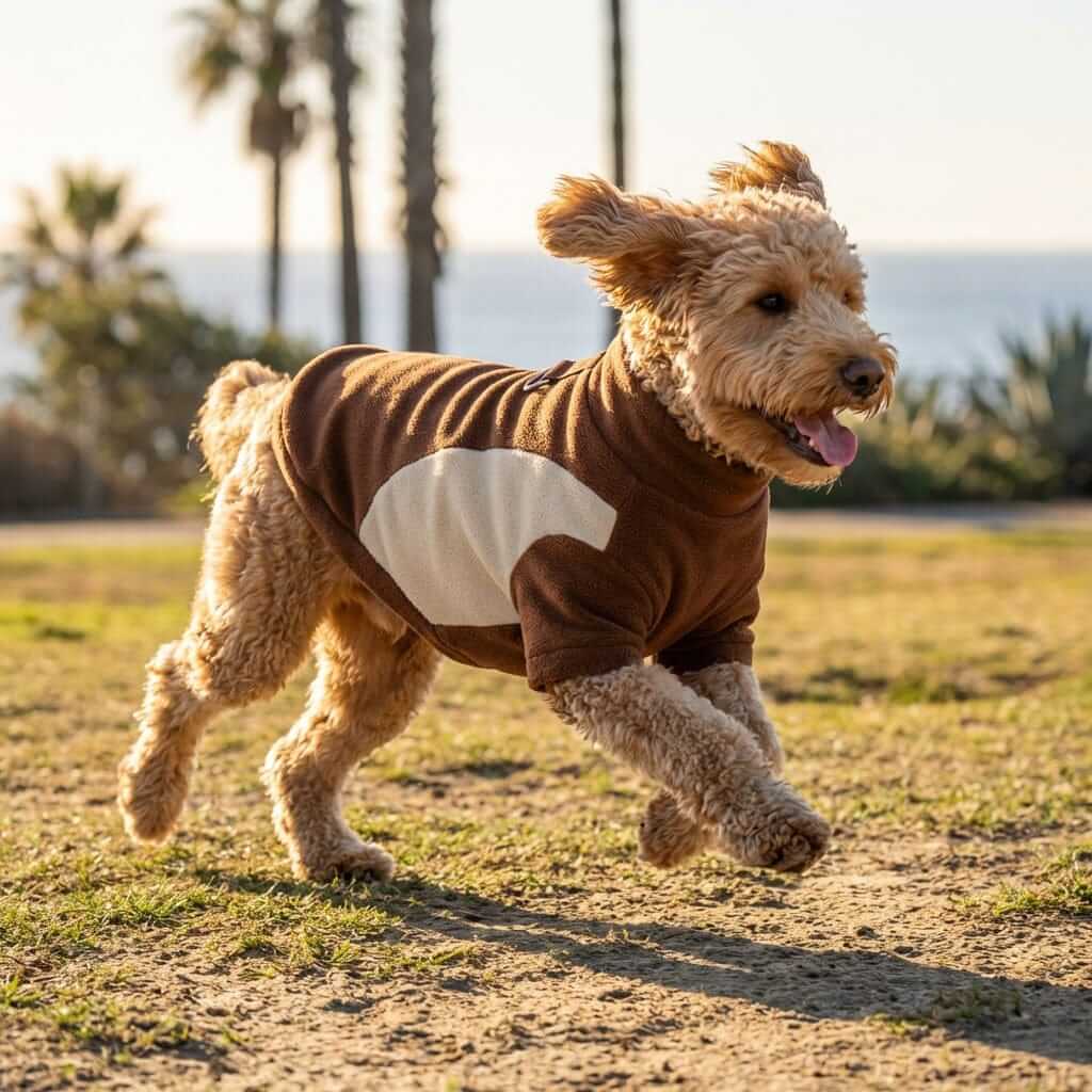 Heritage Thermal Dog Sweatshirt for dogs, premium fleece, lightweight and warm, by Dogs & Cats.