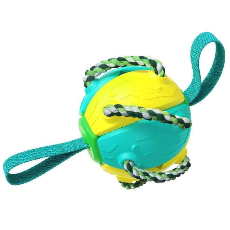 Indestructible Dog Ball & Interactive Toy featuring durable design, colorful, multifunctional for Dogs & Cats.