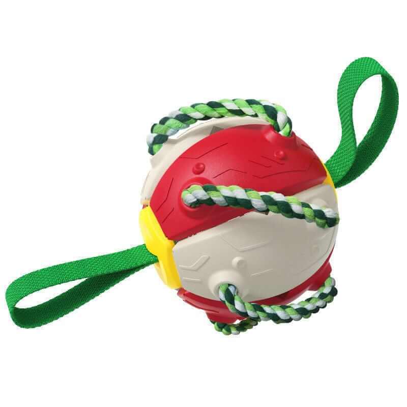 Indestructible Dog Ball & Interactive Toy featuring durable design, outdoor fetch capabilities, for Dogs & Cats.