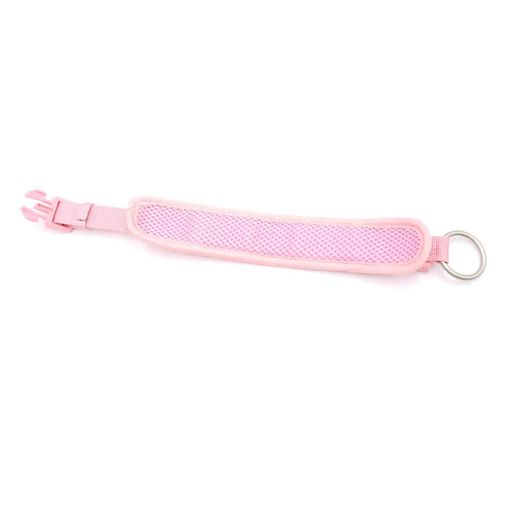 The Luxe Corduroy Dog Collection pink harness strap with mesh for comfort from Dogs & Cats brand.