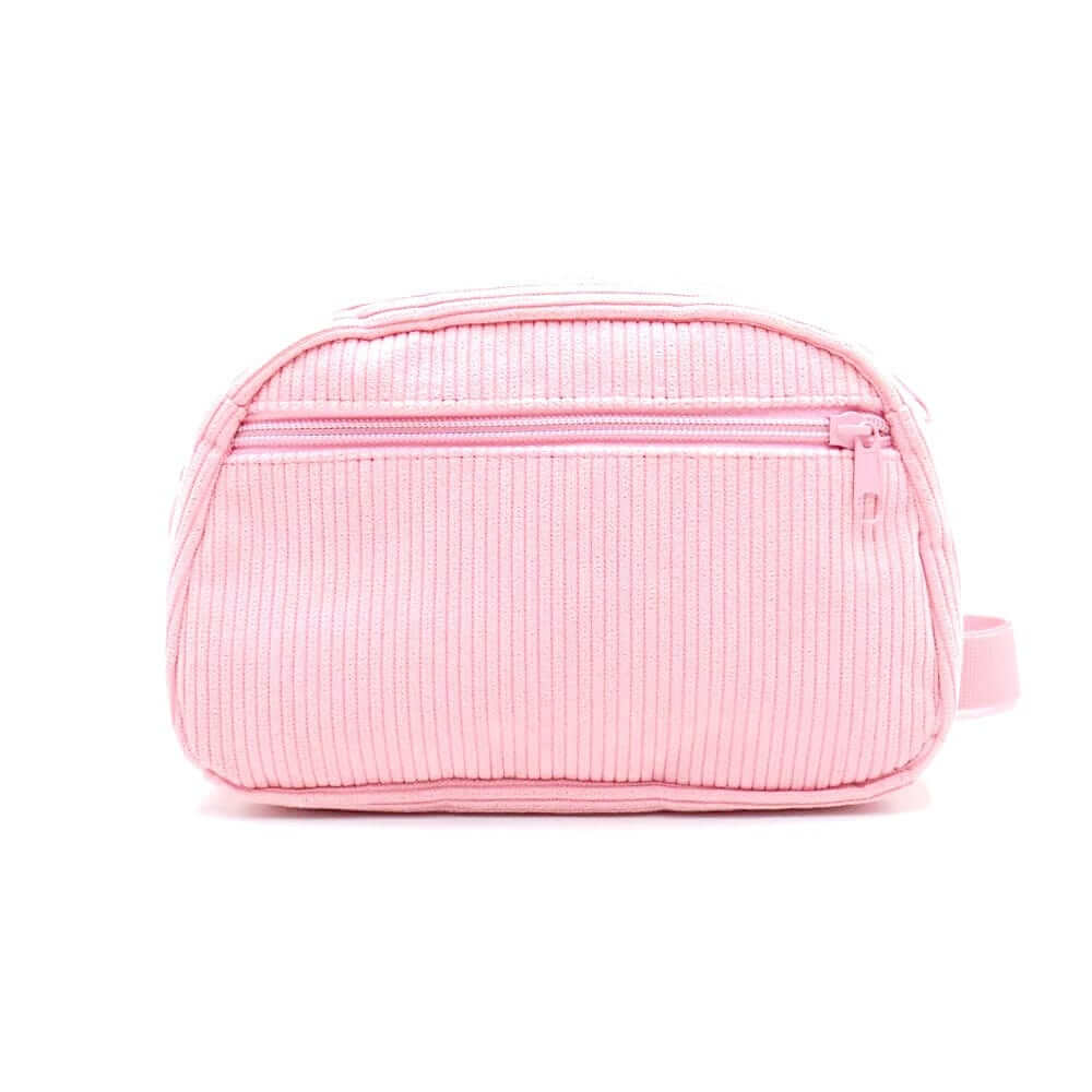 The Luxe Corduroy Dog Collection pink walking bag crafted with premium corduroy by Dogs & Cats.