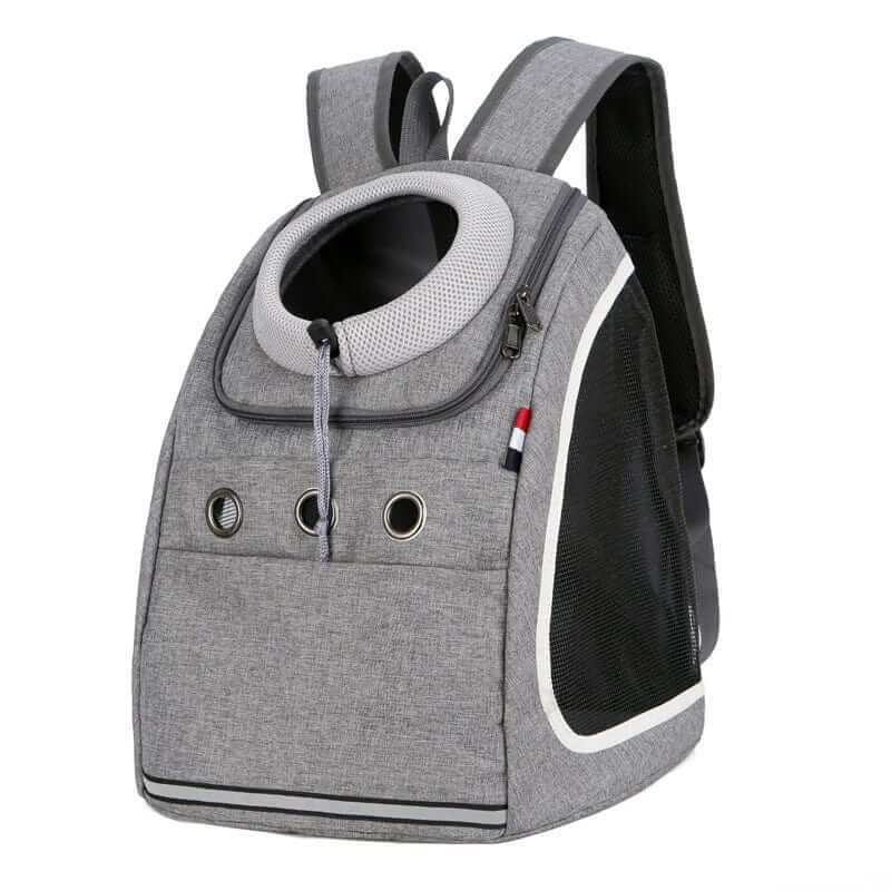 LuxeFold Pet Carrier Bag for small dogs & cats, foldable, breathable, luxury pet travel bag.