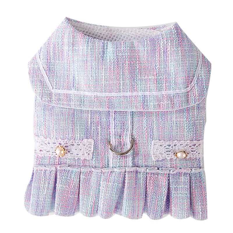 Luxury Designer Dog Dress for small breeds, stylish, breathable cotton, perfect for summer/fall from Dogs & Cats.