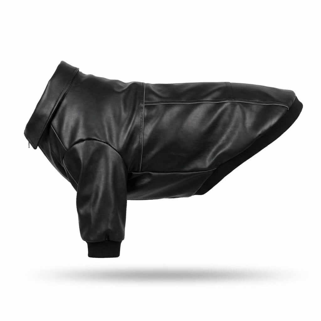Monarch Leather Dog Jacket, faux leather dog coat, winter protection, Dogs & Cats brand