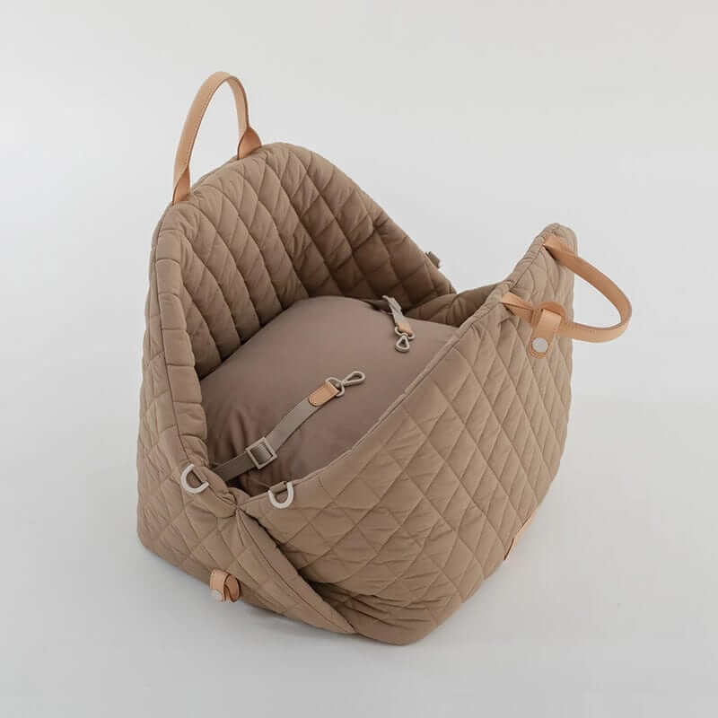 Multifunctional Pet Travel Bag, spacious design with soft interior, perfect for dogs & cats, waterproof and comfortable.