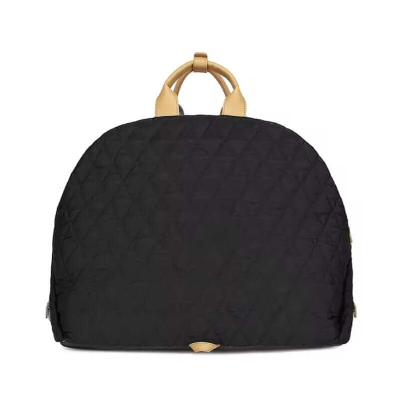 Multifunctional Pet Travel Bag, black quilted design, waterproof features for Dogs & Cats.