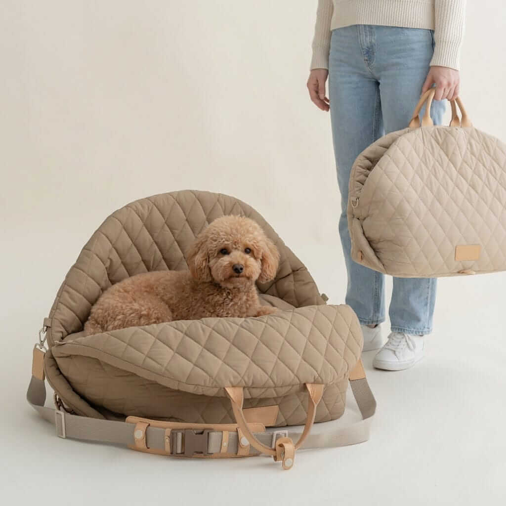Multifunctional Pet Travel Bag with a cozy pet and a convenient carrying design for Dogs & Cats.