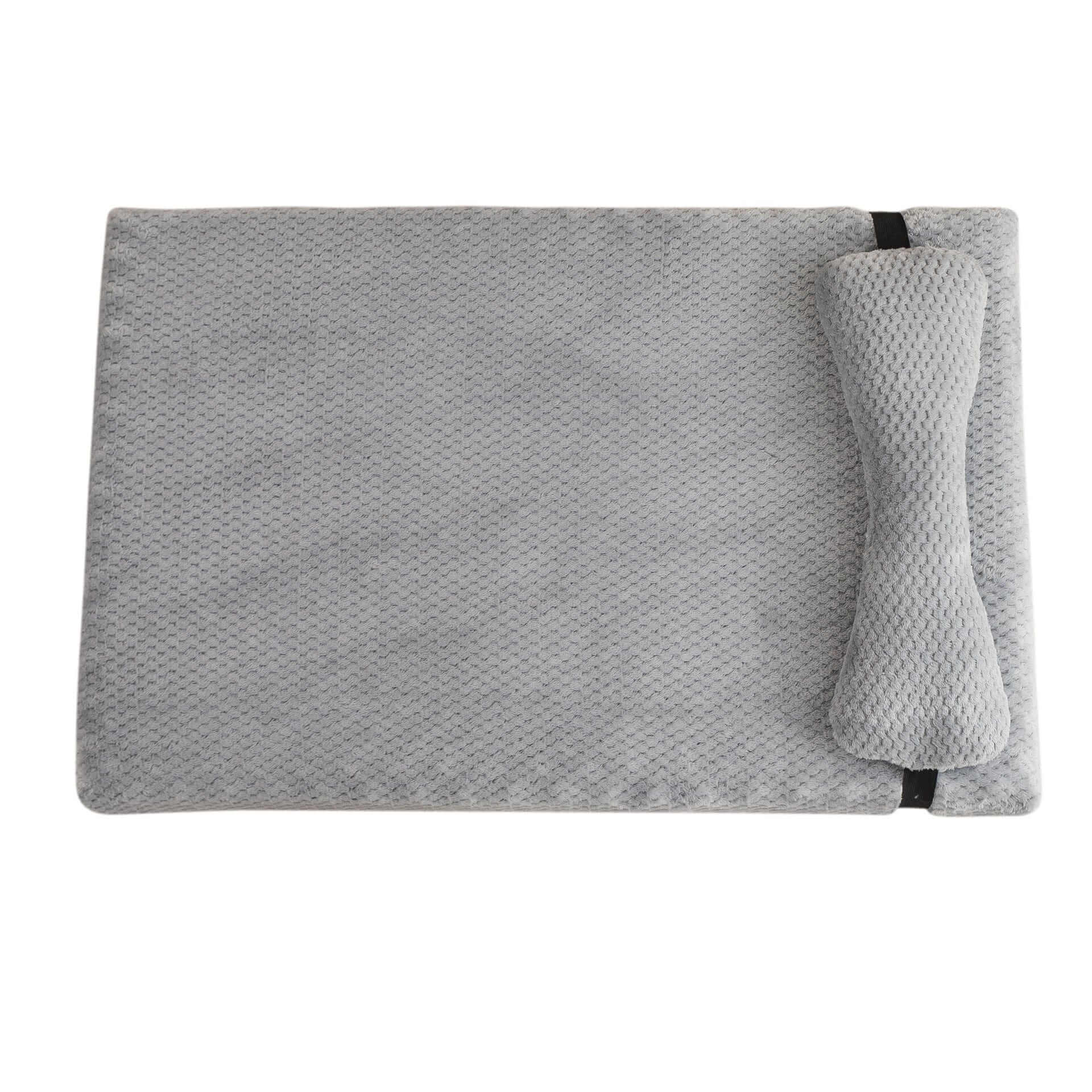 Pineapple Dreams Pet Bed for Dogs & Cats, featuring cozy plush design and unique pineapple grid for stylish warmth.