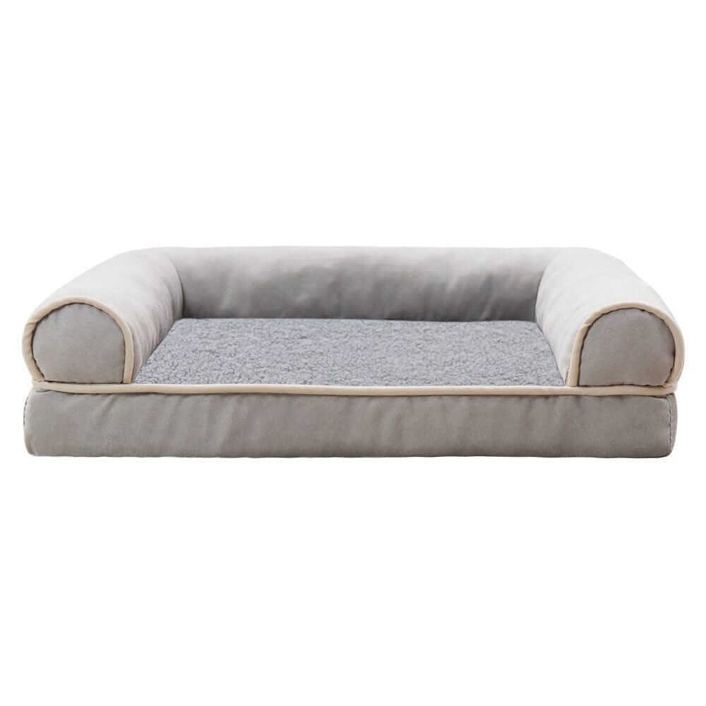 Plush Orthopedic Pet Bed Lounge, comfortable pet bed, memory foam support, non-slip, stylish for Dogs & Cats.