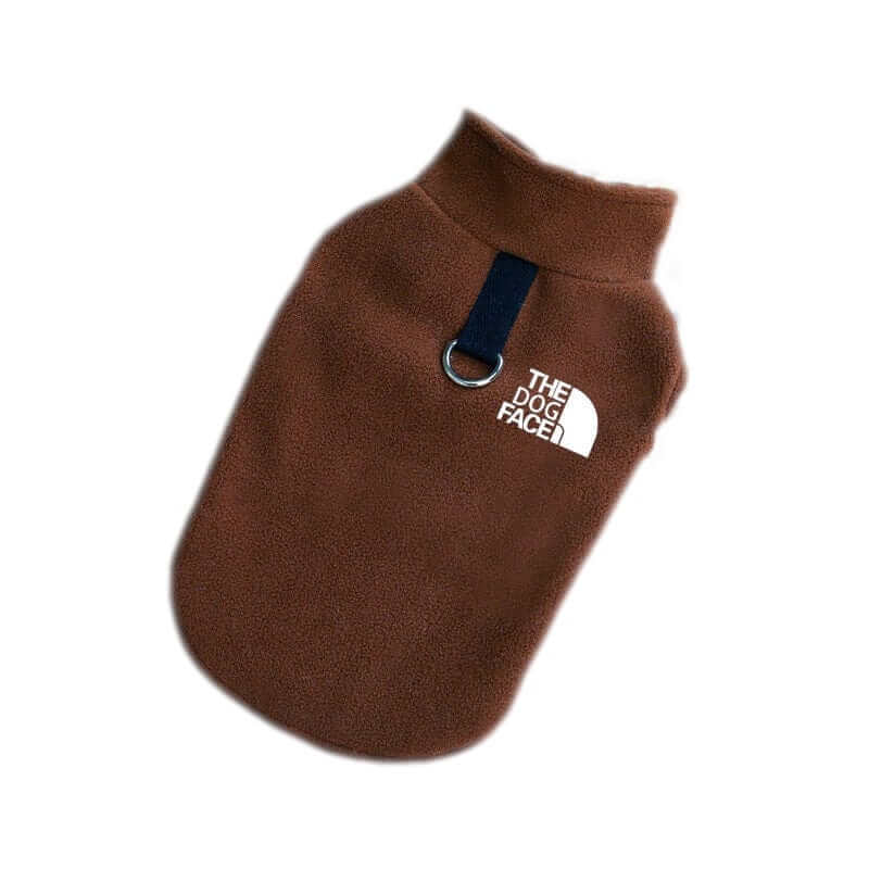 Polar Fleece Dog Vest by Dogs & Cats, provides warmth and secure leash attachment for dogs.