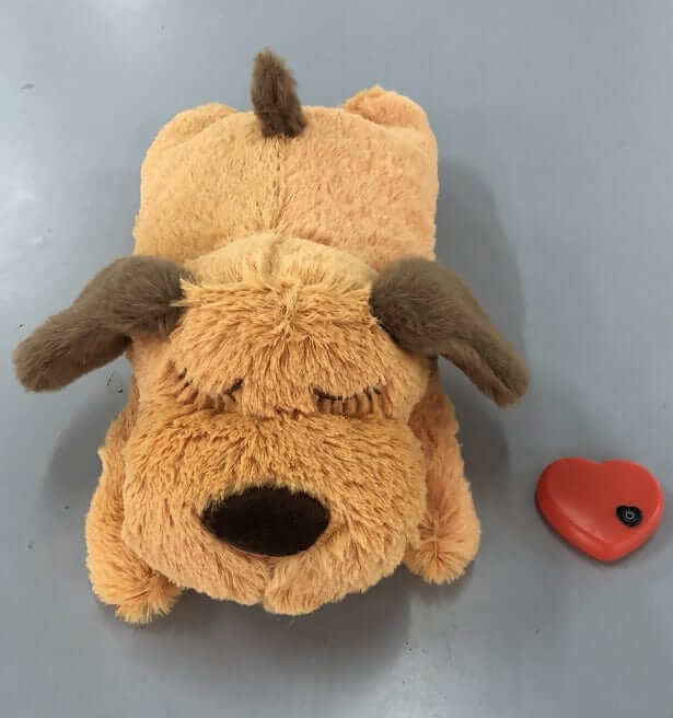 Puppy Soothing Heartbeat Plush Toy, soft plush, heartbeat sound, helps reduce separation anxiety, Dogs & Cats brand