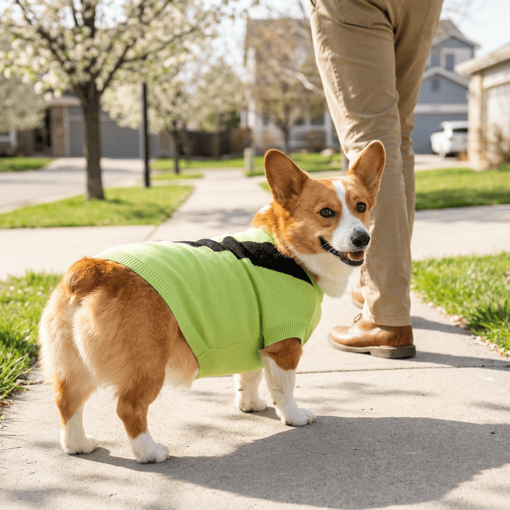 SnugFit Dog Sweater for dogs & cats, featuring soft fabric & snug design, keeping your pet cozy and stylish.