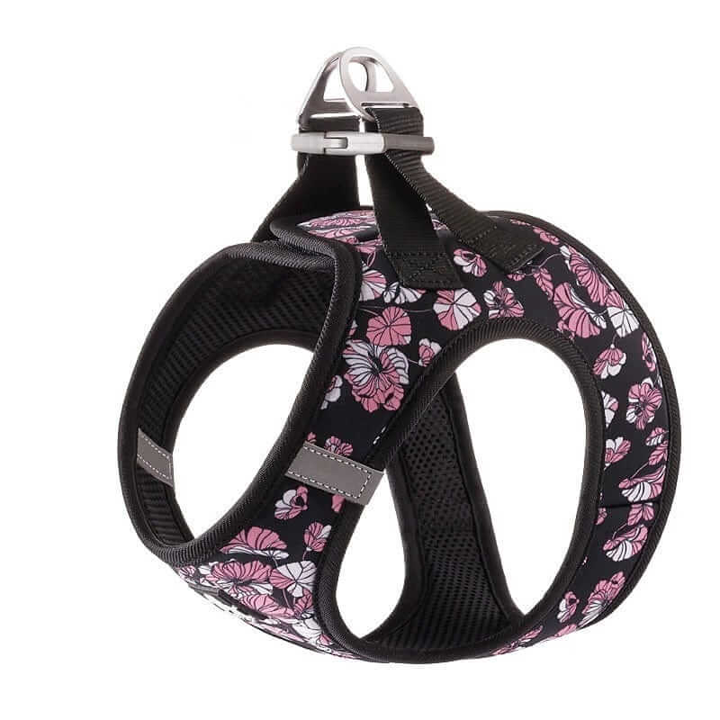SnuggleFit Teddy Dog Harness, stylish floral harness, comfortable and secure for dogs and cats, Dogs & Cats brand