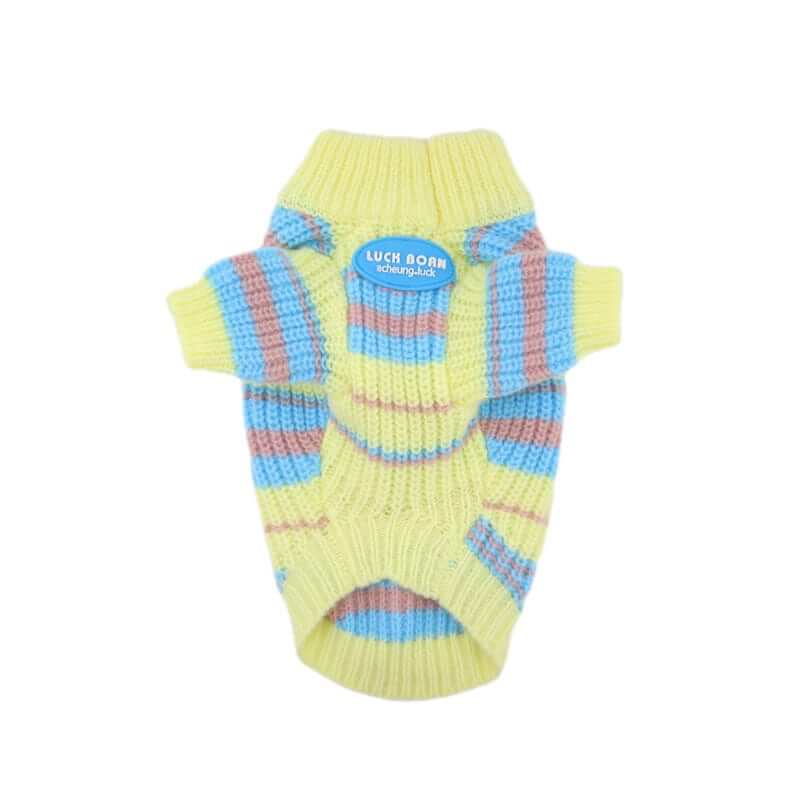 SnugglePaws Knit Dog Sweater, cozy knit dog sweater for small dogs, features soft materials, by Dogs & Cats.