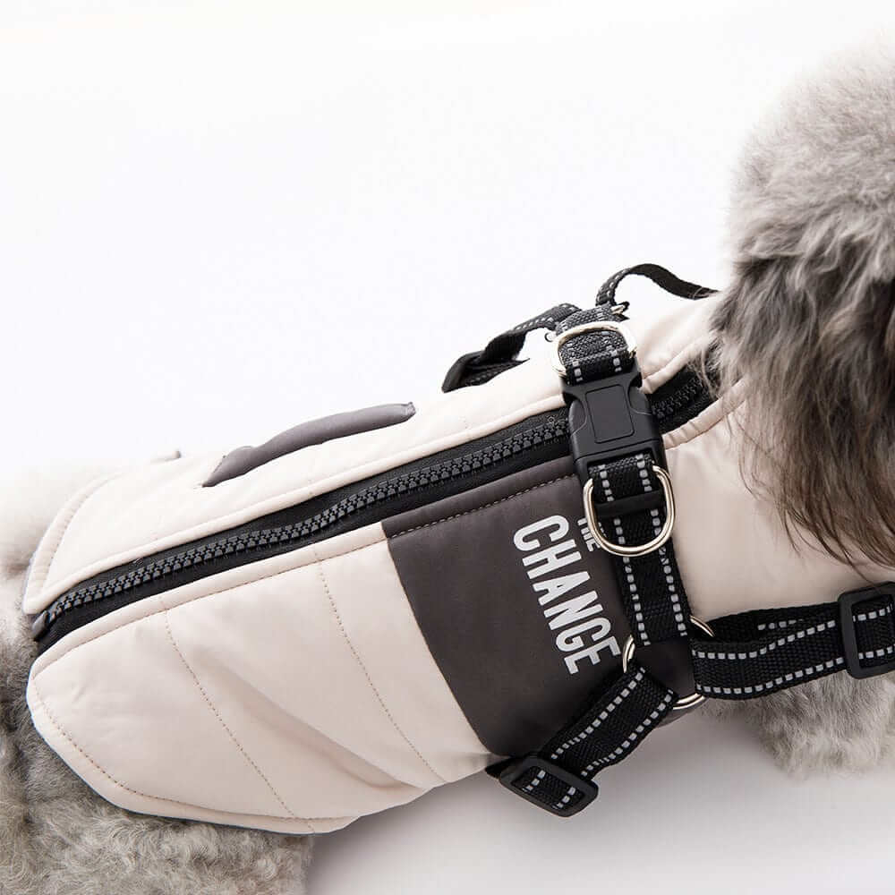SnugglePup Fleece Vest for Dogs & Cats with soft fleece, zipper closure, and D-ring for comfort and style.