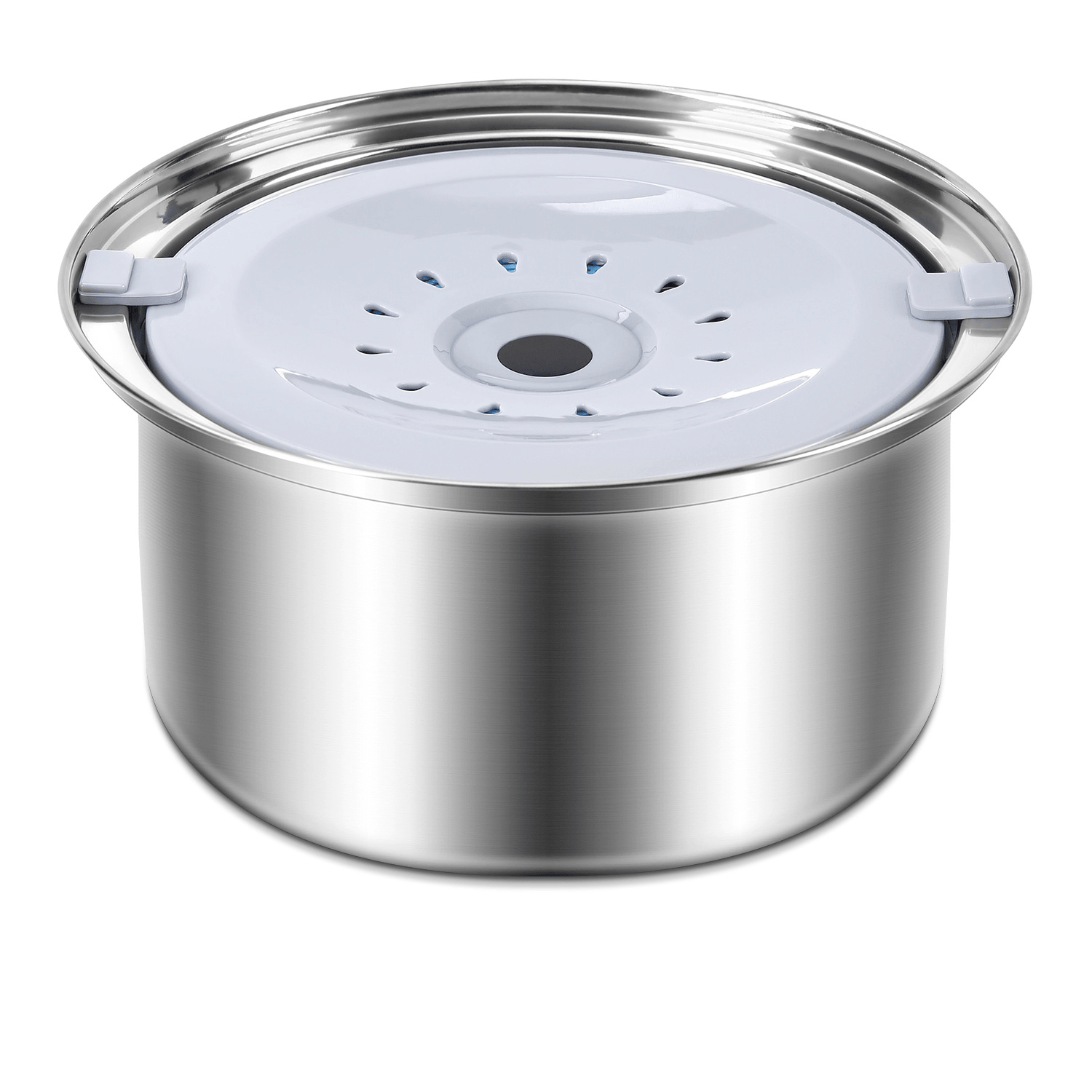 SplashGuard Dog Water Bowl - Durable stainless steel bowl designed to prevent spills and keep pets hydrated. Perfect for dogs and cats.