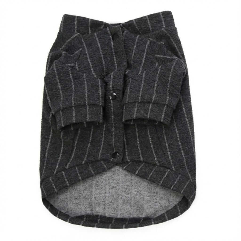 Striped Baseball Dog Jacket, stylish pet outerwear, cozy comfort for dogs & cats, Dogs & Cats brand.