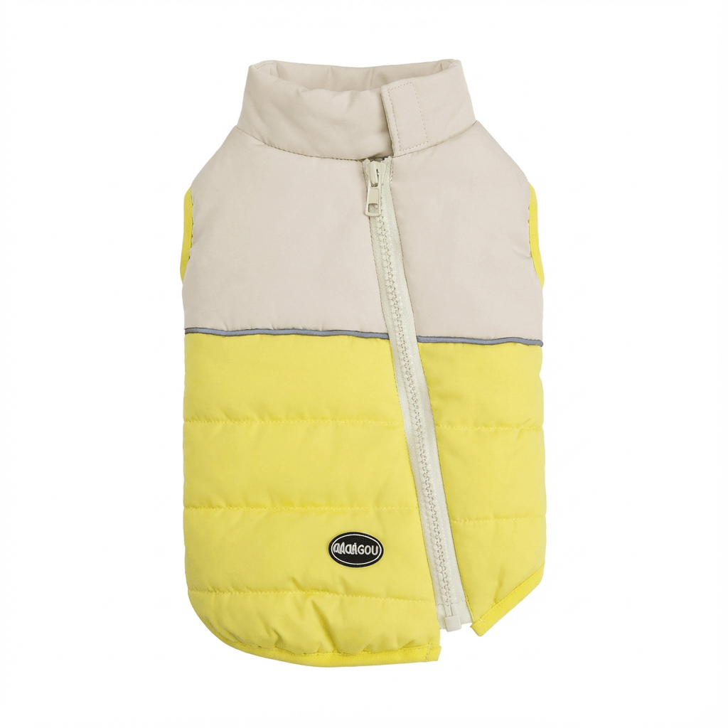 Stylish Zipper Dog Vest for dogs and cats with exceptional warmth and easy zipper, by brand Malasou.