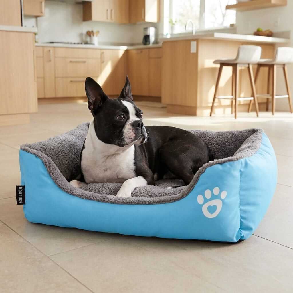 Super Soft Warm Pet Bed for Dogs & Cats with ultra-soft cushion and secure nest-like walls.