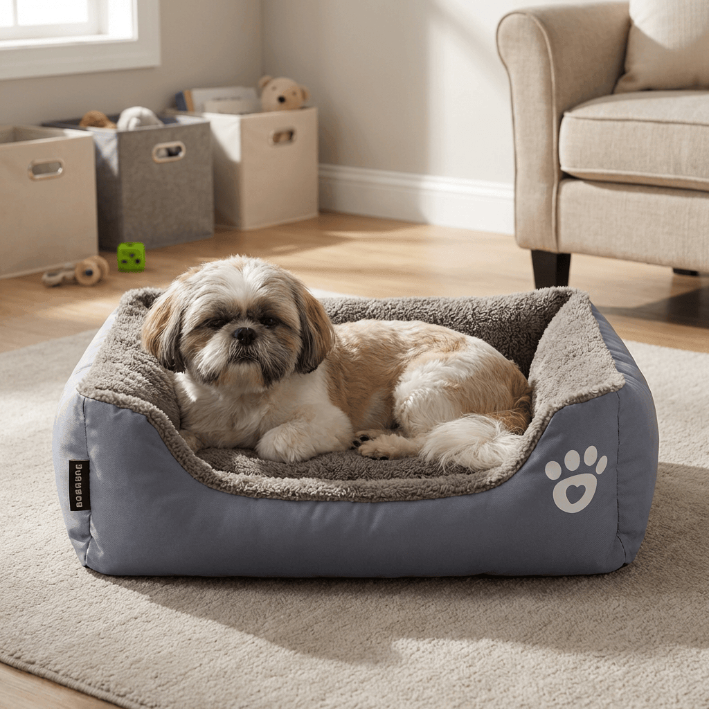 Super Soft Warm Pet Bed for Dogs & Cats, ultra-soft, nest-like walls, superb support, comfortable pet bed.