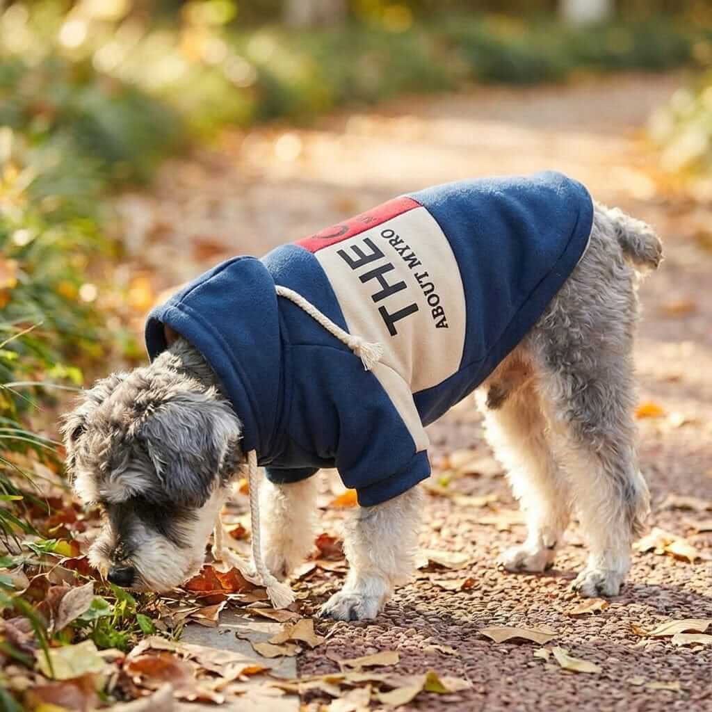 The One Teddy Dog Sweater on a dog, showcasing breathable fabric and lightweight comfort for stylish pets.