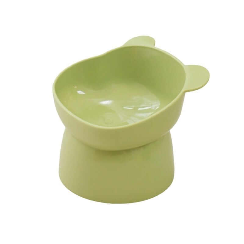 Tilted Pet Food Bowl, elevated design for dogs and cats, healthy eating and drinking, comfortable feeding solution.