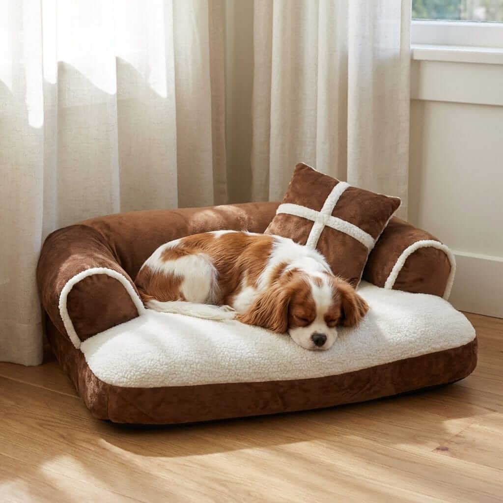 Ultimate Dog Bed for comfort and support featuring solid foam, waterproof liner for dogs and cats.