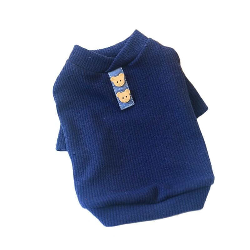 Always Ready Two-legged Dog Sweater in blue, featuring breathable fabric, elasticated hem, perfect for dogs and cats.