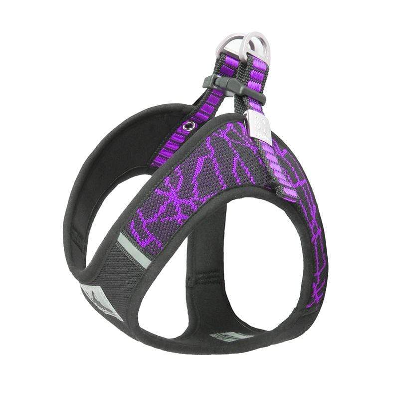 Breathable Mesh Padded Harness featuring lightweight design, adjustable chest belt, and D-ring for leash attachment.
