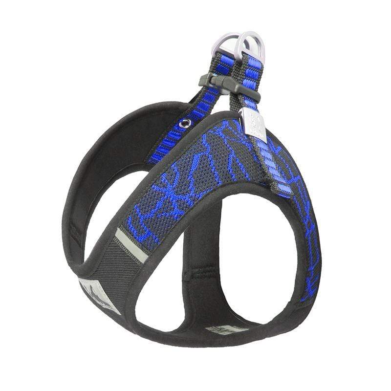 Breathable Mesh Padded Harness for Dogs & Cats with adjustable quick-release chest belt and soft padding.