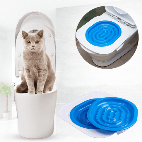 Cat Toilet Trainer for hassle-free cat toilet training with unique square-shaped features by Dogs & Cats.