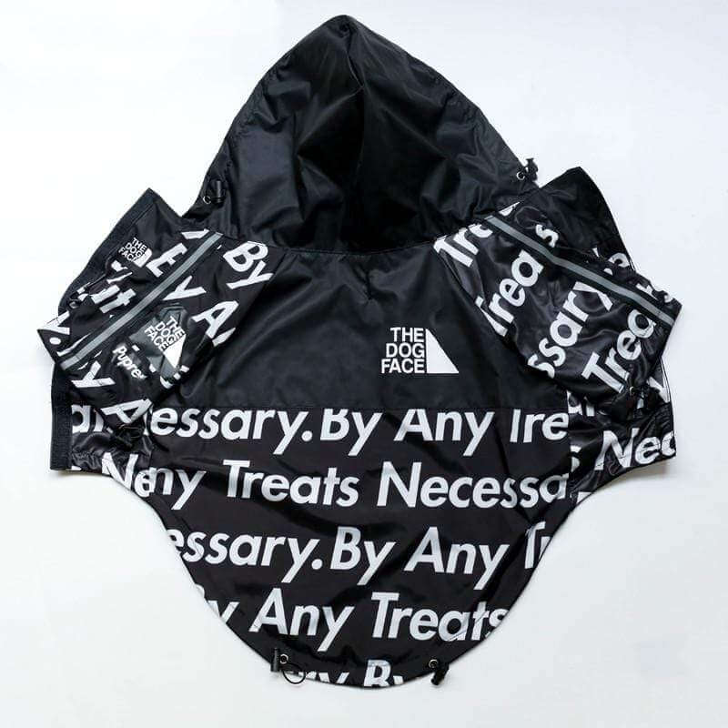 Dog Face Windproof Jacket for Dogs & Cats, stylish design, made of soft polyester, perfect for pet athleisure.