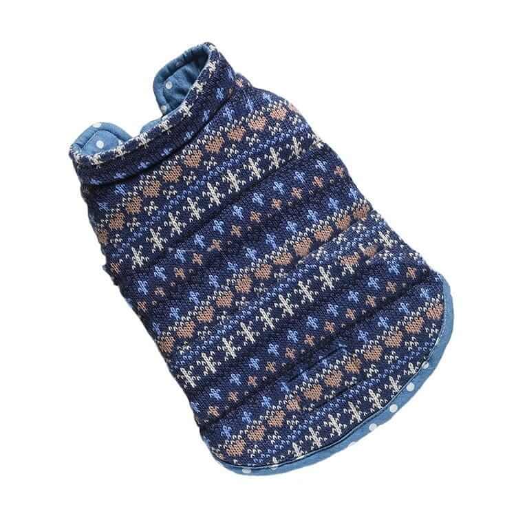 Double-Sided Casual Polka-dot Knitted Dog Vest - Warm, breathable, lightweight vest for dogs by Dogs & Cats.